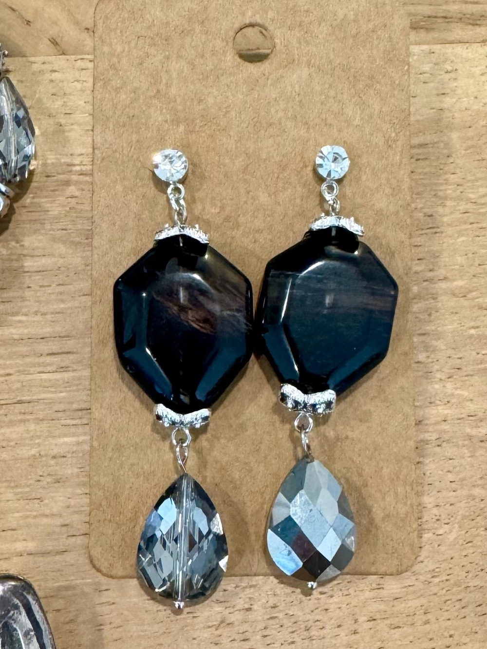 Artisan Upcycled Antique Victorian Belt Buckle Ghost Crystal Beaded 3 Piece Set🧁 - Picture 9 of 14